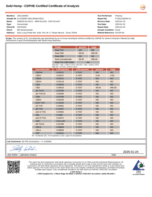 CBD Isolate 1 Kilogram
