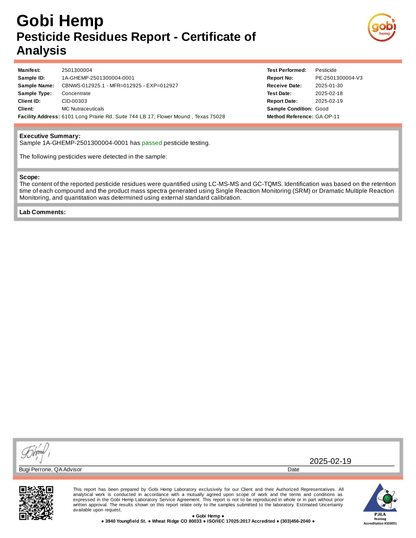 CBN Water Soluble Powder