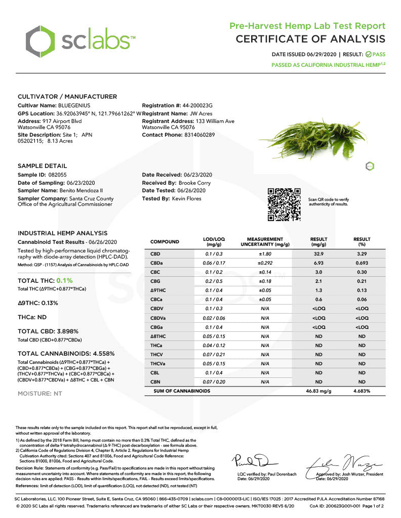 Blue Genius Premium CBD Flower